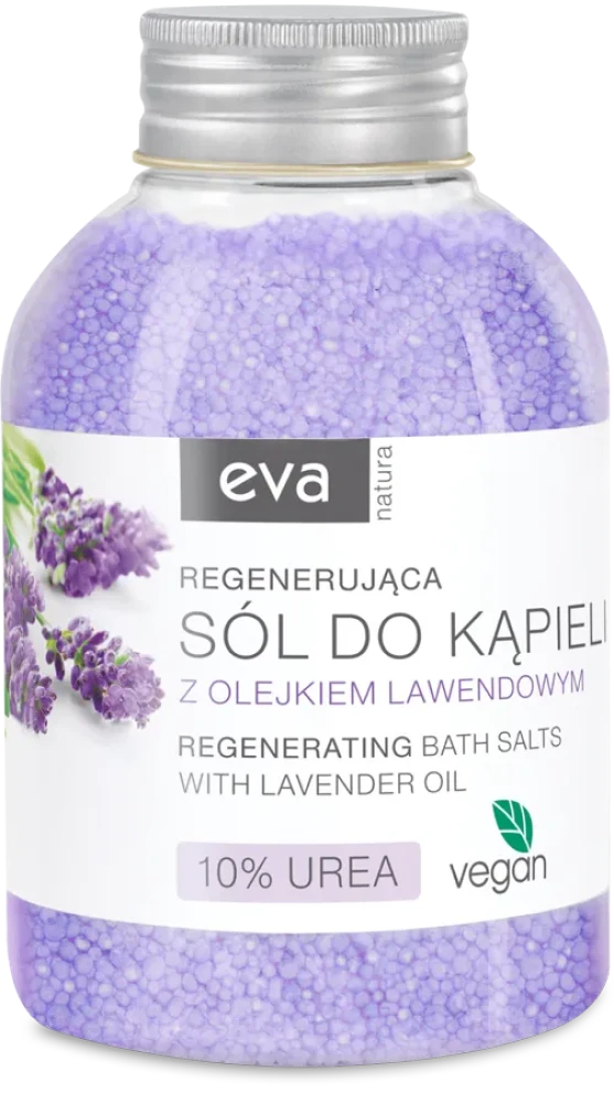 EVA NATURA Regenerating bath salts with lavender oil and 10% urea